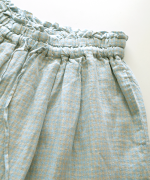 リネンギンガムチェック　パンツ